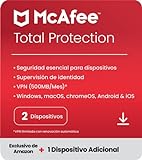 McAfee Total Protection 2023 | 2 Plus 1 dispositivos | Software de seguridad en...